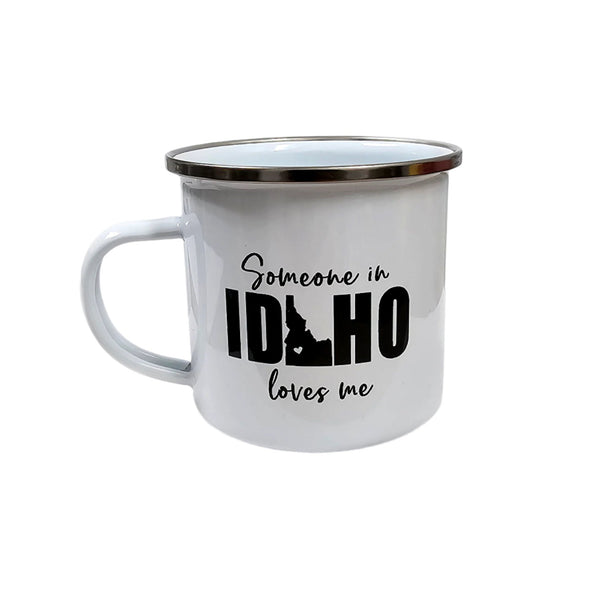 Someone In Idaho Loves me Enamel Mug