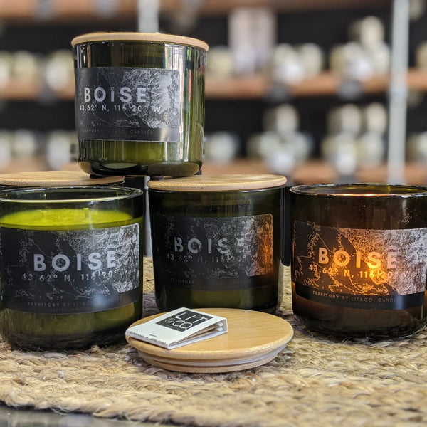 Territory Lit & Co Candles, Assorted Scents(McCall, Redfish, Boise and Idaho!