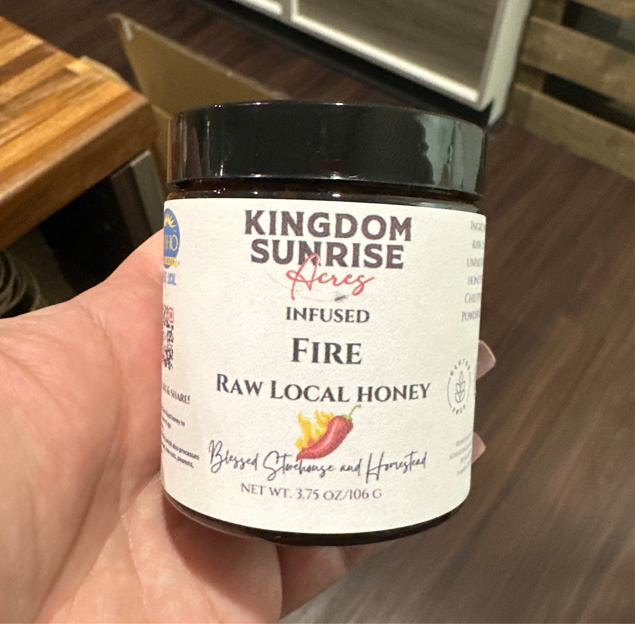 Infused Fire Local Raw Honey 3.75oz