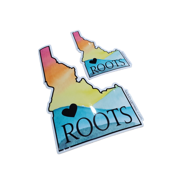 Idaho Roots Watercolor Sticker