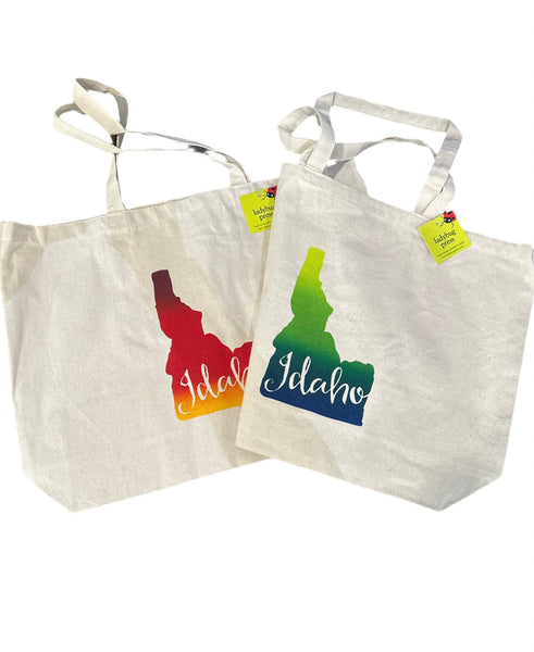 Idaho Tote Bag, Large Heavy Duty Canvas Bag. Two Color Options.