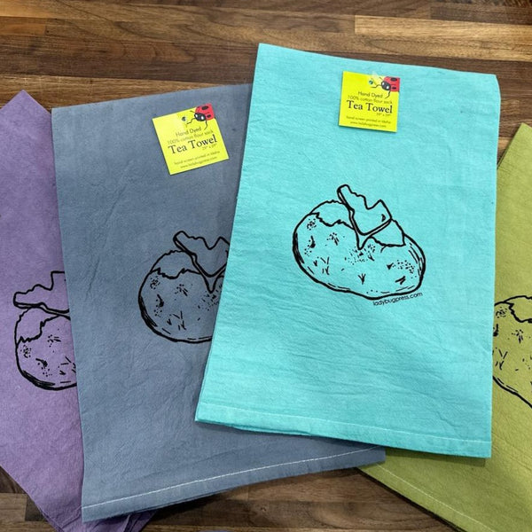 Dyed Idaho Spud “Baked Potato” Tea Towel