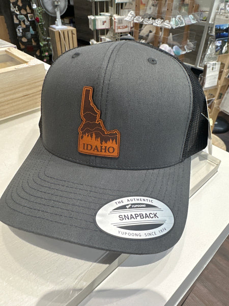 Idaho Mountain and Trees Adjustable Hat