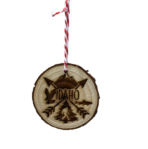 ORN Idaho 4 Points Ornament Live Edge