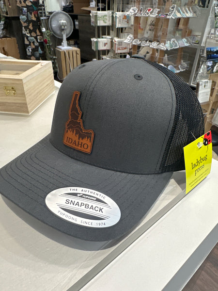 Idaho Mountain and Trees Adjustable Hat