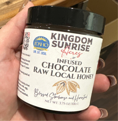 Infused Chocolate Local Raw Honey 3.75oz