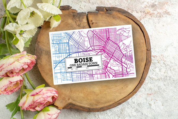 Boise Map Sticker