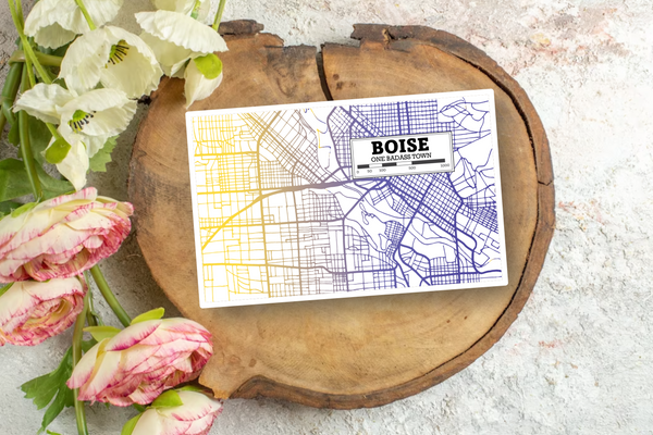 Boise Map Sticker