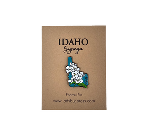 Idaho Syringa, Idaho’s State Flower Enamel Pin