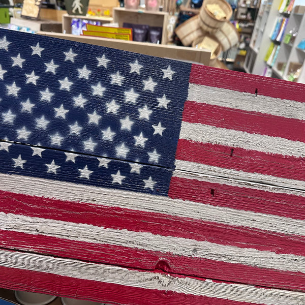 Wooden American Flag, 2 Sizes!