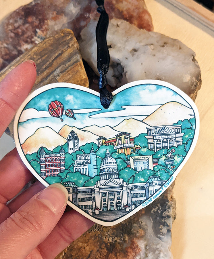 Lauren T Kistner Heart of Boise Ornament