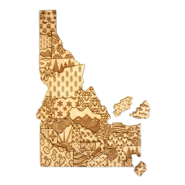 Lost Little Things - Idaho Counties Wood Puzzle