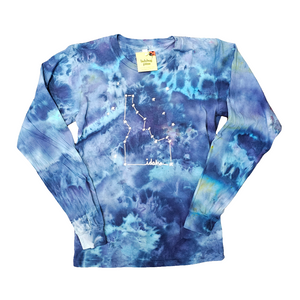 Adult Ice Dyed Idaho Constellation Long Sleeve Shirt